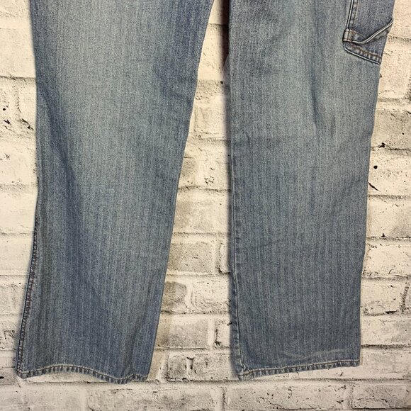 Vintage Y2K DC Shoes Cargo Denim Mid Low Rise Bootcut Jeans - Picture 7 of 16